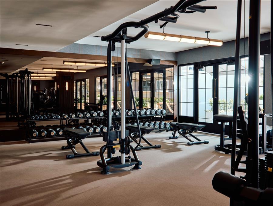 weight area in the fitness center