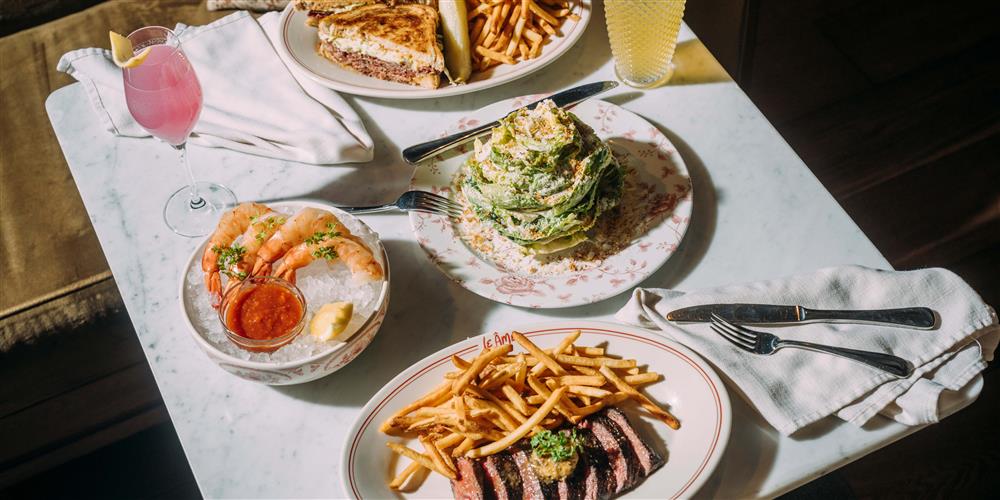 Food on table