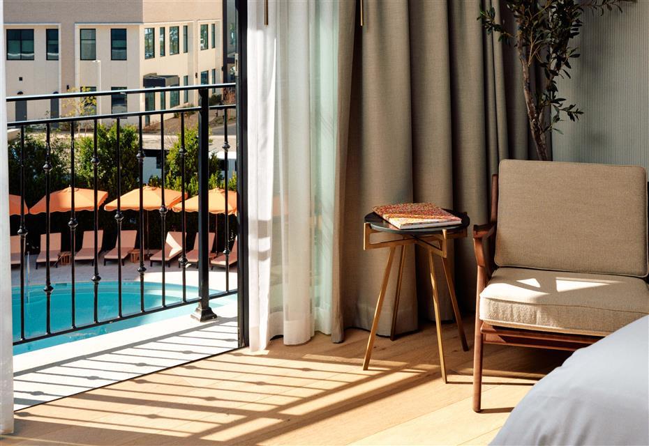 Guest room with pool view